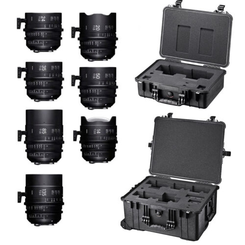 SIGMA FF High Speed Prime - набор из 7 объективов с кейсами PMC-002/PMC-003